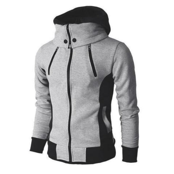 Men's High-Necked Hooded Jacket fashionlinko.com