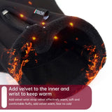 USB heating riding gloves winter outdoor heating gloves touch screen men and women windproof warm riding gloves Media