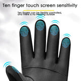 Men Winter Waterproof Cycling Gloves fashionlinko.com