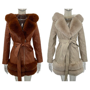  Fashion Women Leather Coats Jackets Ladies Jacket Black fashionlinko.com