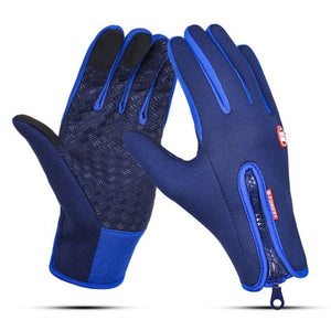 Touch Screen Windproof Outdoor Sport Gloves,Men Women Winter Fleece Thermal Warm Running Gloves,Anti-slip Cycling Gloves Media 