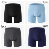 Men's breathable cotton boxer briefs for sports and everyday comfort.