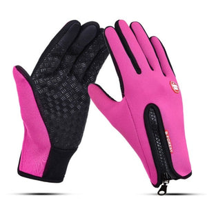 Touch Screen Windproof Outdoor Sport Gloves,Men Women Winter Fleece Thermal Warm Running Gloves,Anti-slip Cycling Gloves Media 