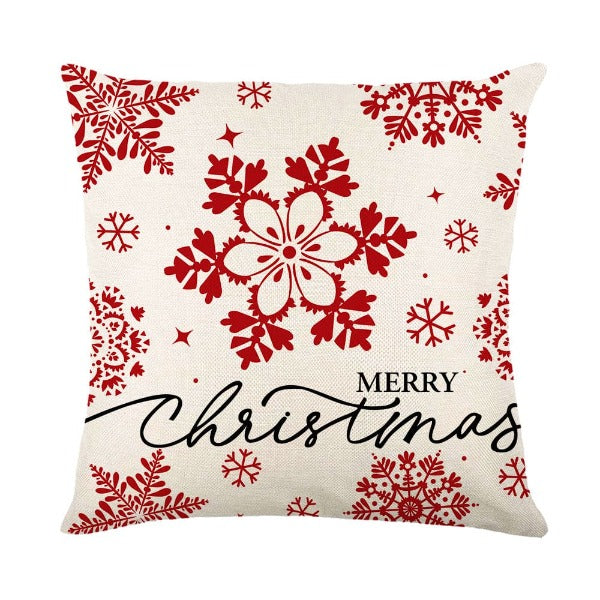 Christmas Pillow Cover Festive Linen - Fashionlinko