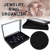 Ring Organizer Try with Transparent Lid Ring Holder - Fashionlinko