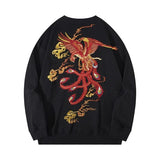 National trend men clothing heavy industry Phoenix embroidery heavy sweatshirt new top casual national trend Media 