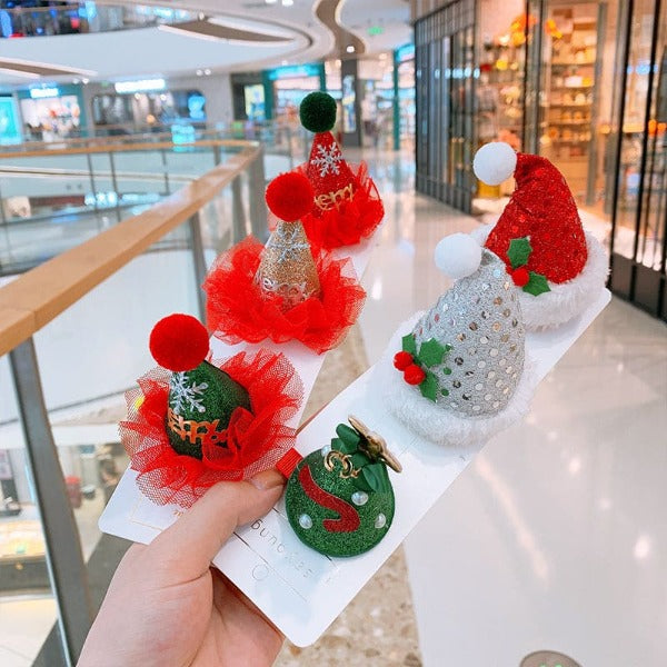 Christmas female festive antler hat hairpin - Fashionlinko