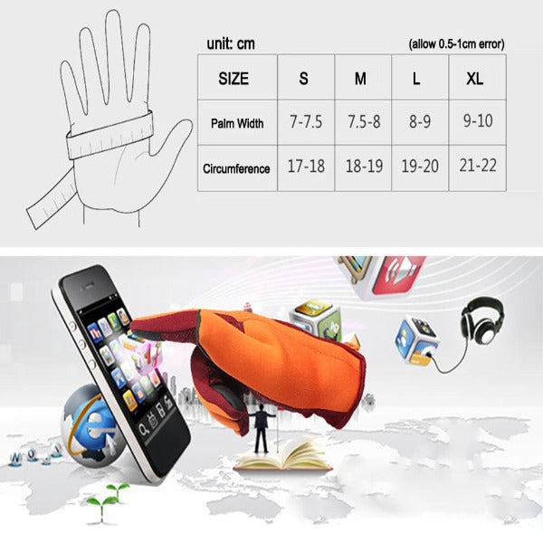 Outdoor sports Windstopper Waterproof gloves bike riding gloves winter full finger horse riding gloves warm fishing GEL glove