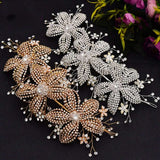 Flower Rhinestone Hair Accessories Bridal Wedding Hair Band - Fashionlinko