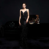 New Sequined Mermaid Evening Dress - Fashionlinko