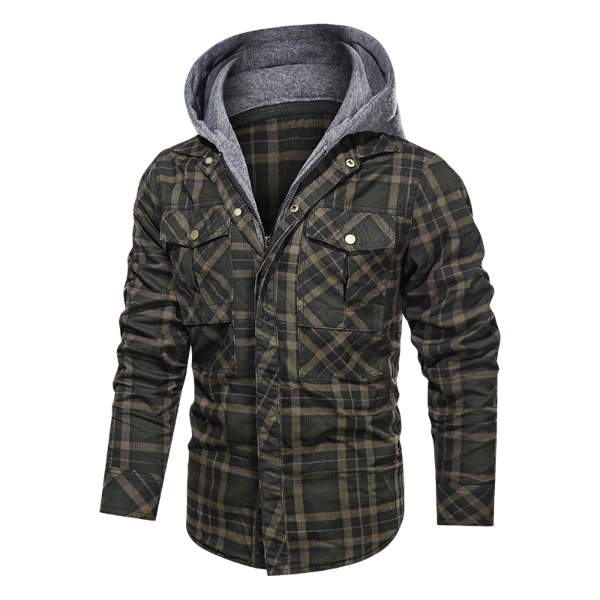 Men Warm Jacket Fleece Thick Autumn Winter Detachable Hoodies Jackets Men Slim Fit Men Clothing fashionlinko.com