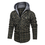 Men Warm Jacket Fleece Thick Autumn Winter Detachable Hoodies Jackets Men Slim Fit Men Clothing fashionlinko.com