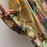 Positioning printed cardigan robe - Fashionlinko