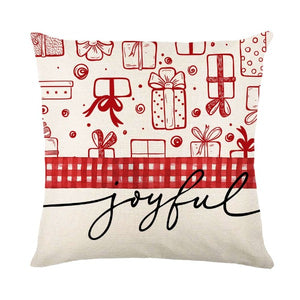 Christmas Pillow Cover Festive Linen - Fashionlinko