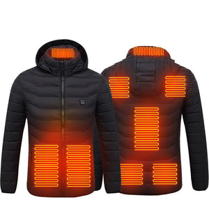 New Heated Jacket Coat USB Electric Jacket Cotton Heater Thermal Clothing Heating Vest - Fashionlinko.com