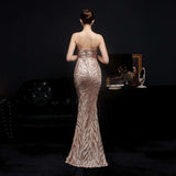 New Sequined Mermaid Evening Dress - Fashionlinko