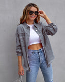 Fashion Ripped Shirt Jacket Female Autumn And Spring Casual Tops Womens Clothing fashionlinko.com