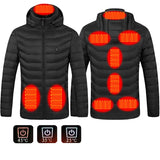 New Heated Jacket Coat USB Electric Jacket Cotton Heater Thermal Clothing Heating Vest - Fashionlinko.com