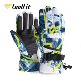 CoolFit Men Women Ski Gloves Ultralight Waterproof Winter Warm Gloves Snowboard Gloves