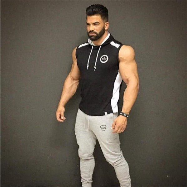 Men Joggers Sweatpants Men Joggers Trousers Sporting Clothing The high quality Bodybuilding Pants/Sweat-absorbent and breathable bottoming vest Media 