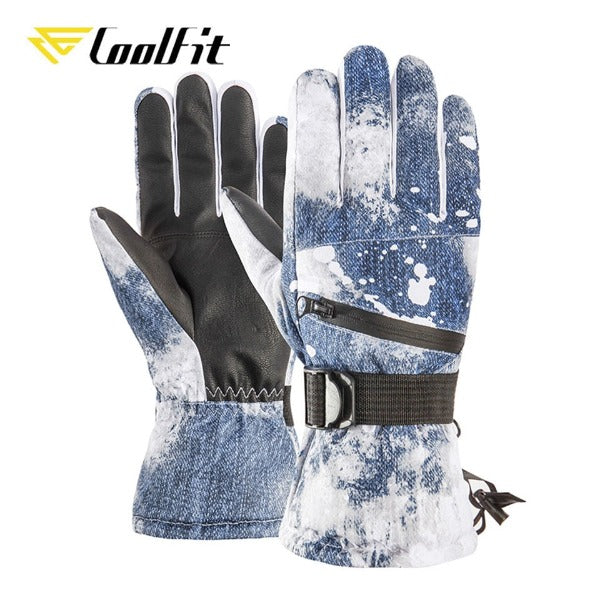 CoolFit Men Women Ski Gloves Ultralight Waterproof Winter Warm Gloves Snowboard Gloves