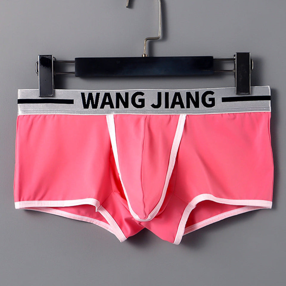 Men's cotton boxer briefs in black, blue, and white featuring breathable fabric, a supportive pouch, and a comfortable elastic waistband.