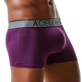 Men's supportive boxer briefs with ergonomic design.