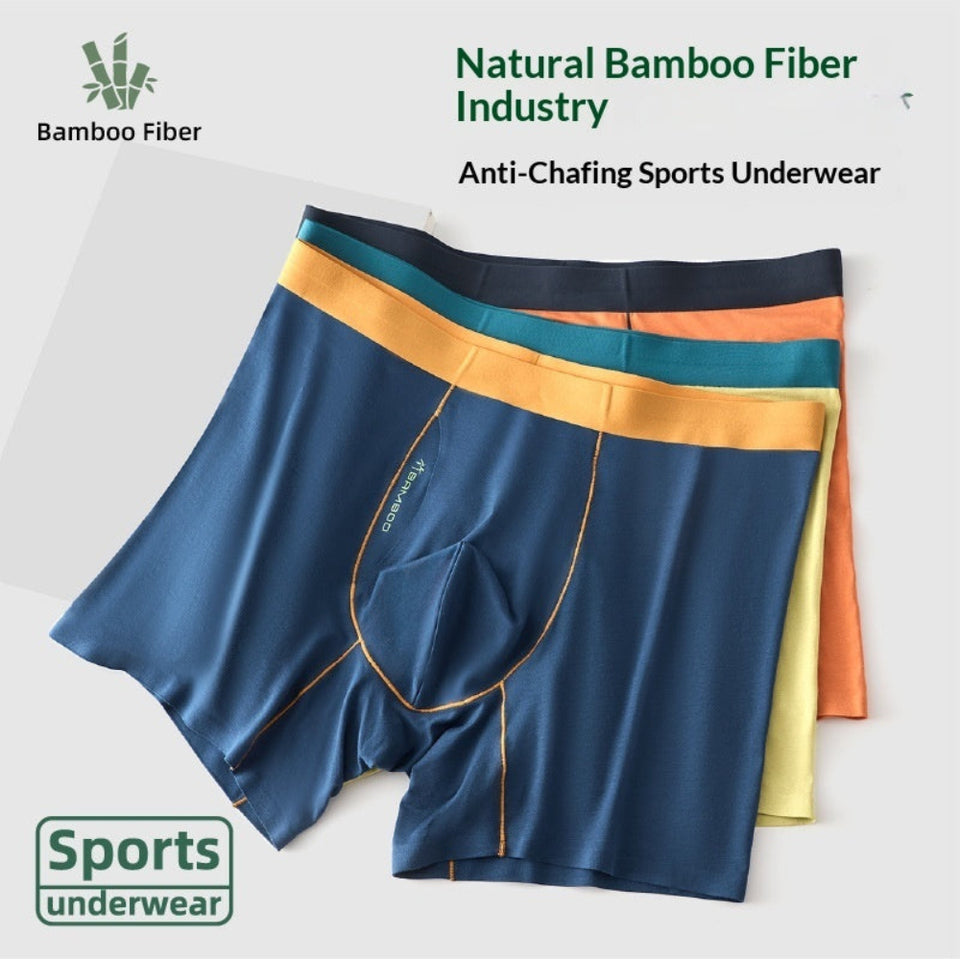 Men's lightweight ice silk boxer briefs.