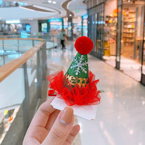 Christmas female festive antler hat hairpin - Fashionlinko