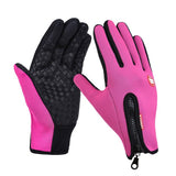 Outdoor sports Windstopper Waterproof gloves bike riding gloves winter full finger horse riding gloves warm fishing GEL glove