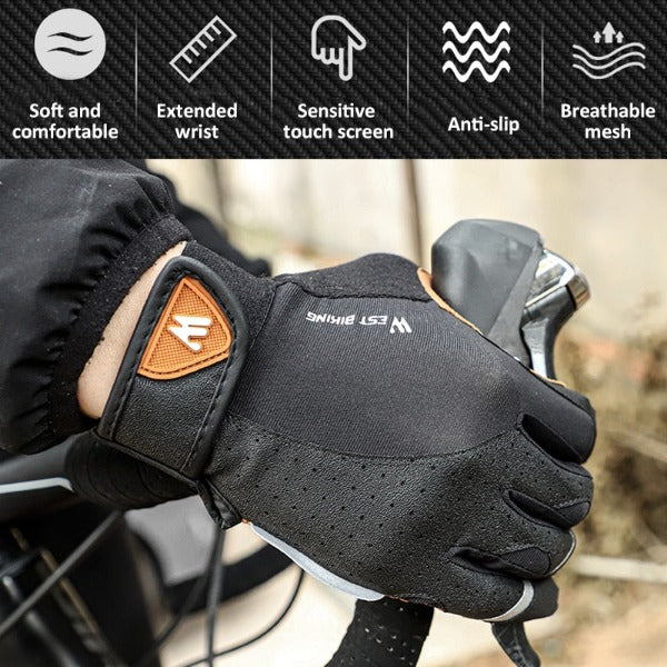 WEST BIKING Sports Cycling Gloves Touch Screen Men Women Gloves Winter Windproof MTB Bicycle Motorcycle Ski Snow Fitness Gloves Media 