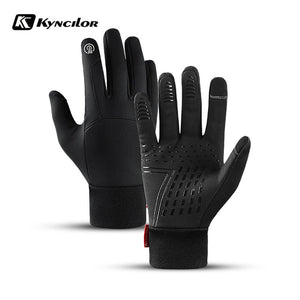 Autumn Winter Men Women Gloves Touch Cold Waterproof Windproof Gloves Outdoor Sports Warm Thermal Fleece Running Ski Gloves