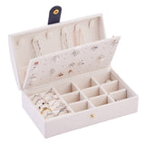 Portable PU Earrings Jewelry Box Earrings Necklace Ring Jewelry Storage Box Earrings Jewelry Box Storage Box