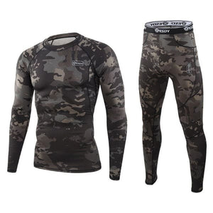 winter Top quality new thermal underwear men underwear sets compression fleece sweat quick drying thermo underwear men clothing 