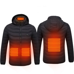 New Heated Jacket Coat USB Electric Jacket Cotton Heater Thermal Clothing Heating Vest - Fashionlinko.com