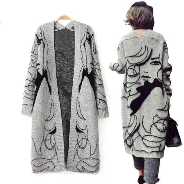 Autumn winter Fashion women Long sleeve loose knitting Cardigan sweater women Knitted female cardigan pull femme Fashionlinko.com