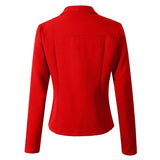 Blazers Women Fashion Solid Tops Long Sleeve Jacket Ladies Office Wear Cardigan Coat brand high quality woman clothing