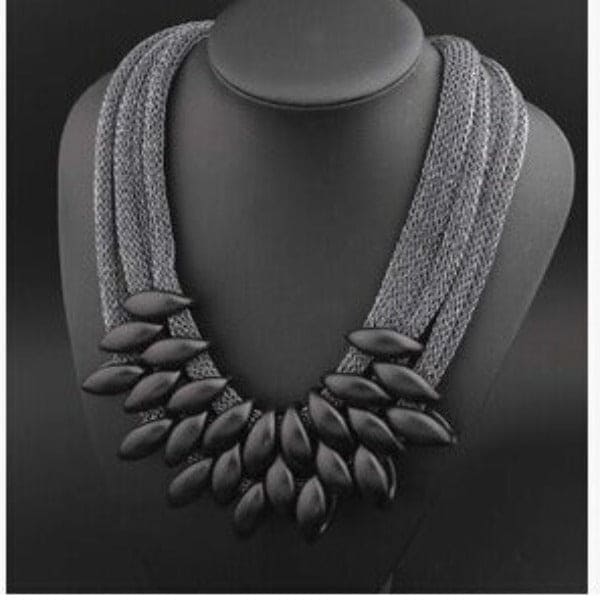 Multi layer woven tassel women's necklace jewelry Media 