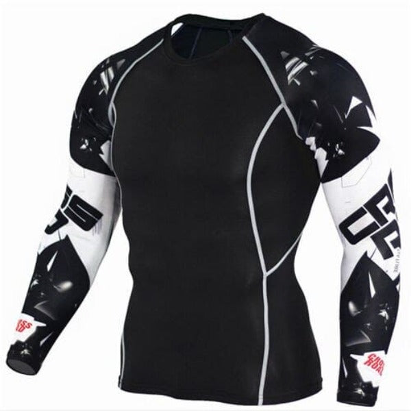 Wolf 3D Printed tshirt Compression Tights Men Fitness Running Shirt Gym Cycling Clothing 