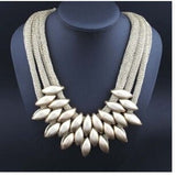 Multi layer woven tassel women's necklace jewelry Media 