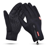 Touch Screen Windproof Outdoor Sport Gloves,Men Women Winter Fleece Thermal Warm Running Gloves,Anti-slip Cycling Gloves Media 