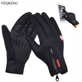 Touch Screen Windproof Outdoor Sport Gloves,Men Women Winter Fleece Thermal Warm Running Gloves,Anti-slip Cycling Gloves Media 