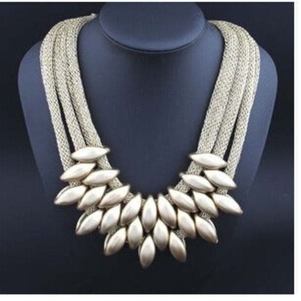 Multi layer woven tassel women's necklace jewelry Media 