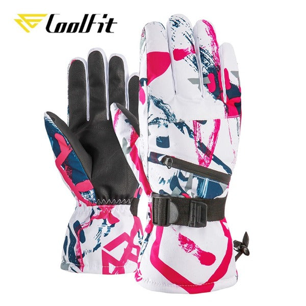 CoolFit Men Women Ski Gloves Ultralight Waterproof Winter Warm Gloves Snowboard Gloves