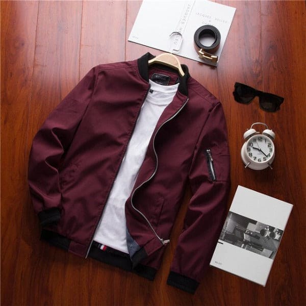 Men's Bomber Zipper Jacket Male Casual Streetwear Hip Hop Slim Fit Pilot Coat Men Clothing Media 