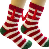 Christmas Supplies Magnetic Suction Hand In Hand Couple Socks Coral Fleece Tube Socks Warm Slipper Bed Socks Winter Soft Warm Slipper - Fashionlinko