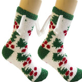 Christmas Supplies Magnetic Suction Hand In Hand Couple Socks Coral Fleece Tube Socks Warm Slipper Bed Socks Winter Soft Warm Slipper - Fashionlinko