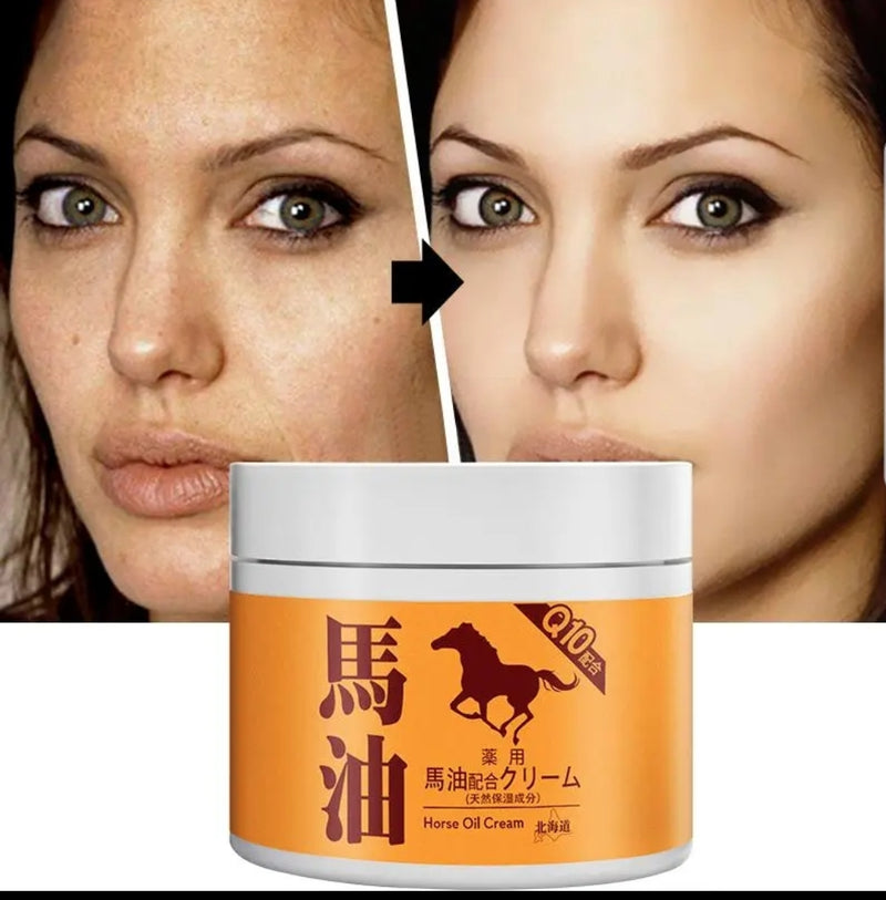 oil horse anti wrinkle cream eyes firming Anti aging lifting moisturizing cream removing fine lines skin care fashionlinko.com