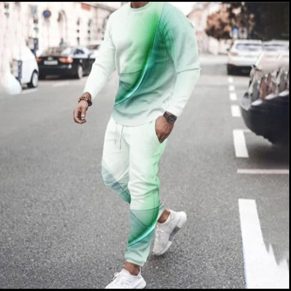 Men's 2 piece set trousers tracksuit fashionlinko.com