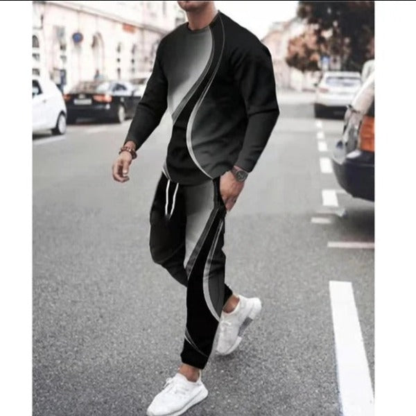 Men's 2 piece set trousers tracksuit fashionlinko.com